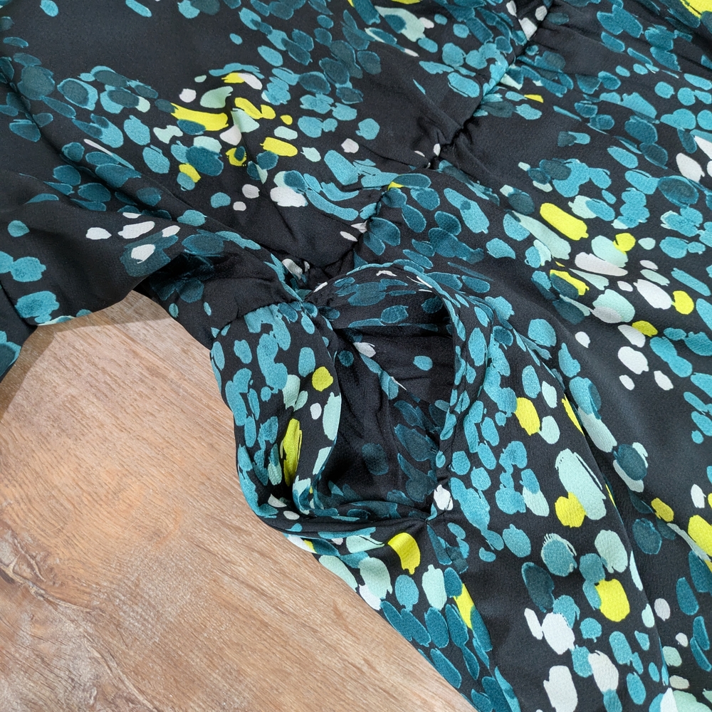 Torrid Black, Teal And Yellow Dress - Picture 6 of 6